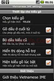 App Vietnamese cho android